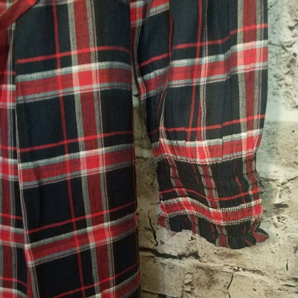 Loft Maternity Women's Shirt Dress Plaid - Picture 4 of 7